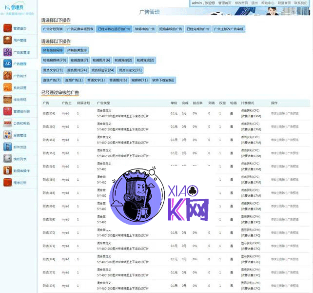 ASP.NET 乘风广告联盟系统源码 v6.6-酷库源码网