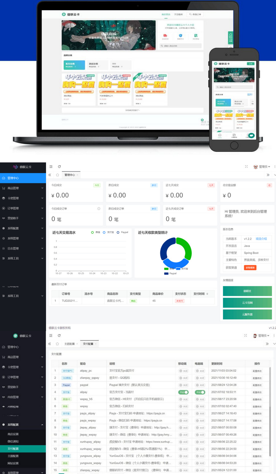 开源版值联云卡自动售卡商业系统v2.0.0+图文搭建教程-酷库源码网